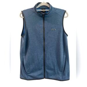 Oakley Mens Blue Regular Fit‎ Full Zip Sleeveless Vest Jacket Top Size S